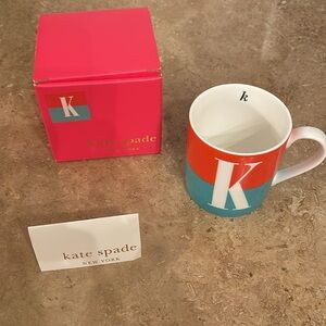 Kate Spade “ K” Initial Mug by Lenox